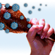 Big Turkey Leg with Coronavirus on it
